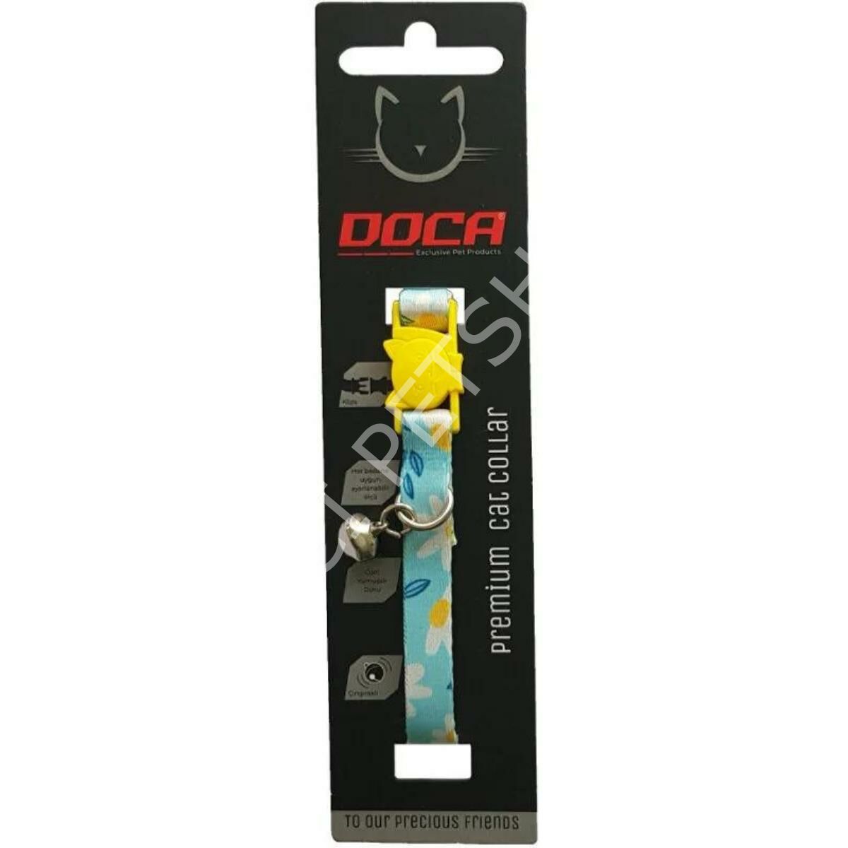 DOCA DAİSY DESENLİ KEDİ BOYUN TASMASI 1,2 X 18-28 CM