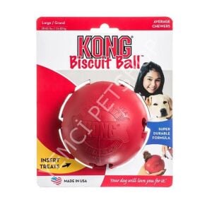 KONG Biscuit Ball Top Şeklinde Köpek Oyuncağı Large
