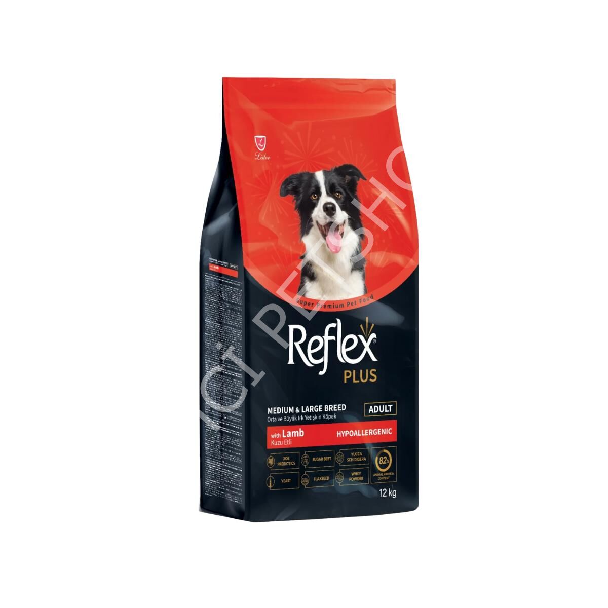 Reflex Plus Kuzu Etli Orta Ve Büyük Irk Yetişkin Köpek Maması 12 kg