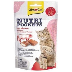 GimCat Nutripockets Biftekli Malt Kedi Ödül Maması 60gr