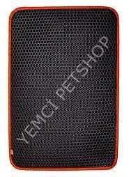 CATTİE ALTIGEN MODEL KUM TOPLAYICI FONKSİYONEL KEDİ PASPASI KIRMIZI 50X75CM
