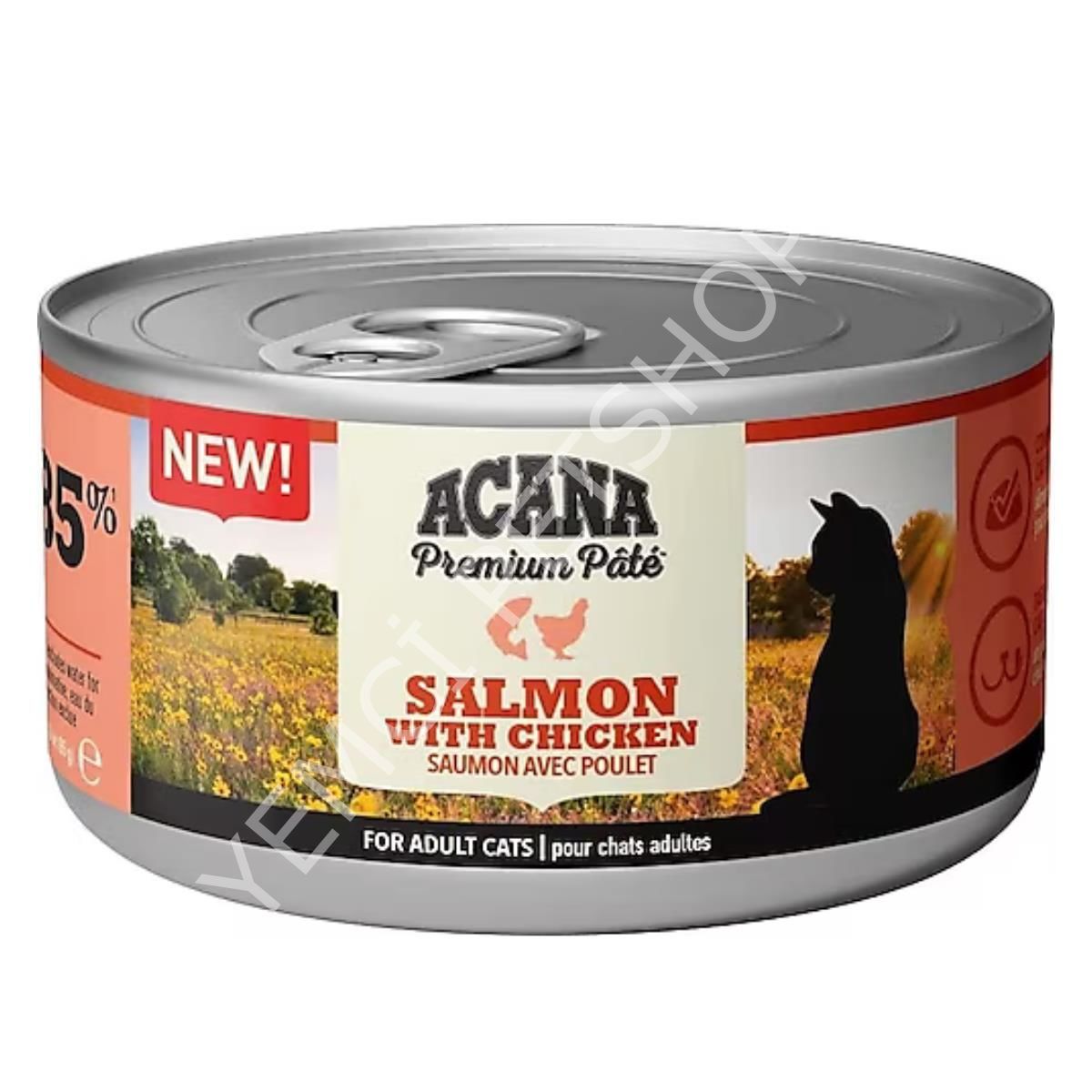 Acana Premium Ezme Somonlu ve Tavuklu 85 gr Yetişkin Konserve Kedi Maması