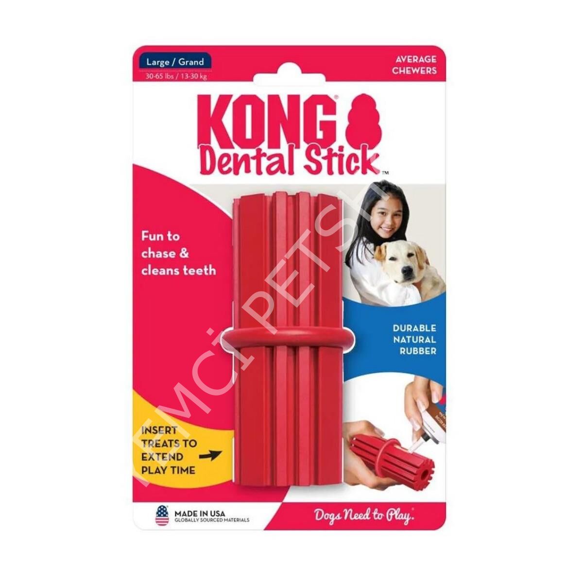 KONG Dental Stick Diş Temizliği Sağlayan Köpek Oyuncağı M
