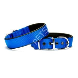 DOCA DOKUMA MAVİ KÖPEK BOYUN TASMASI 2 X 26- 36 CM
