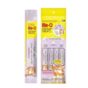 Me-o Creamy Kitten Ton Balıklı Keçi Sütlü Krema Sıvı Kedi Ödülü 4x15gr