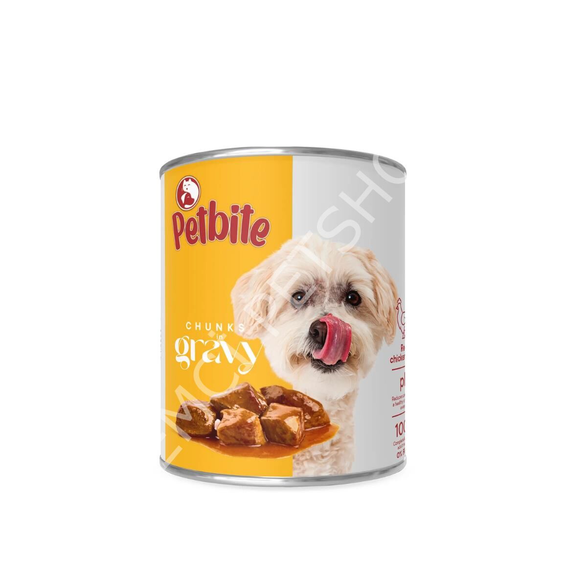 PETBİTE GRAVY SOSLU TAVUKLU PARÇA ETLİ YETİŞKİN KEDİ KONSERVESİ 400 GR