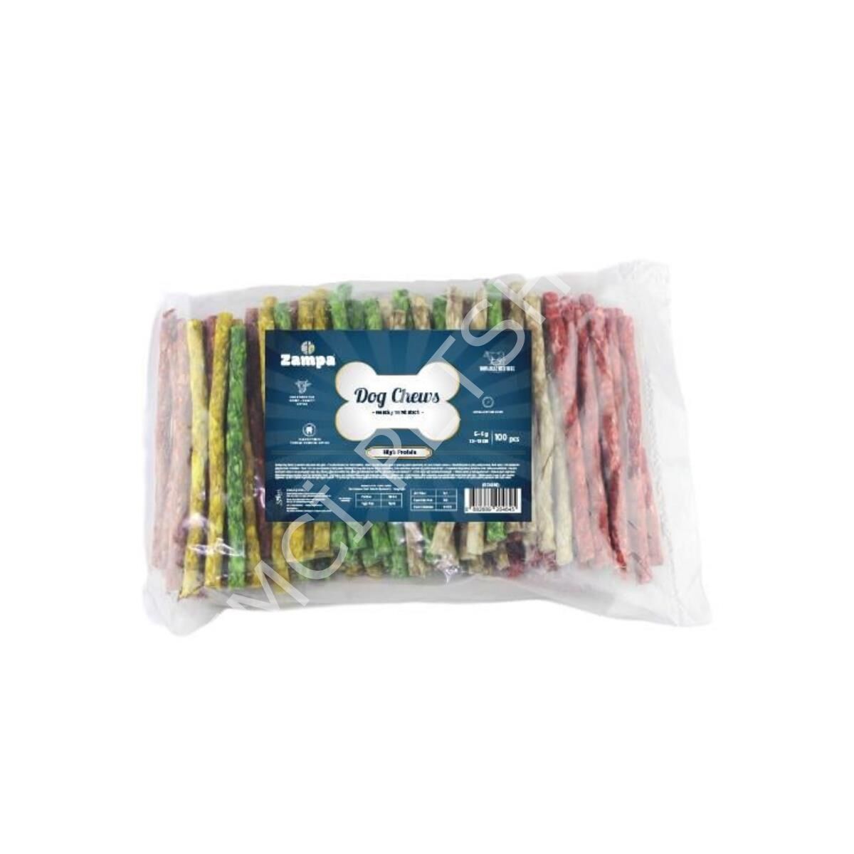 Zampa Munchy Burgu Çubuk (Sticks) Kemik Köpek Ödülü 100 lü